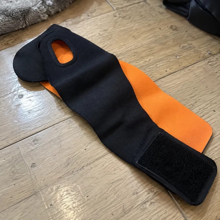 Customer photo of the SmashKick brace