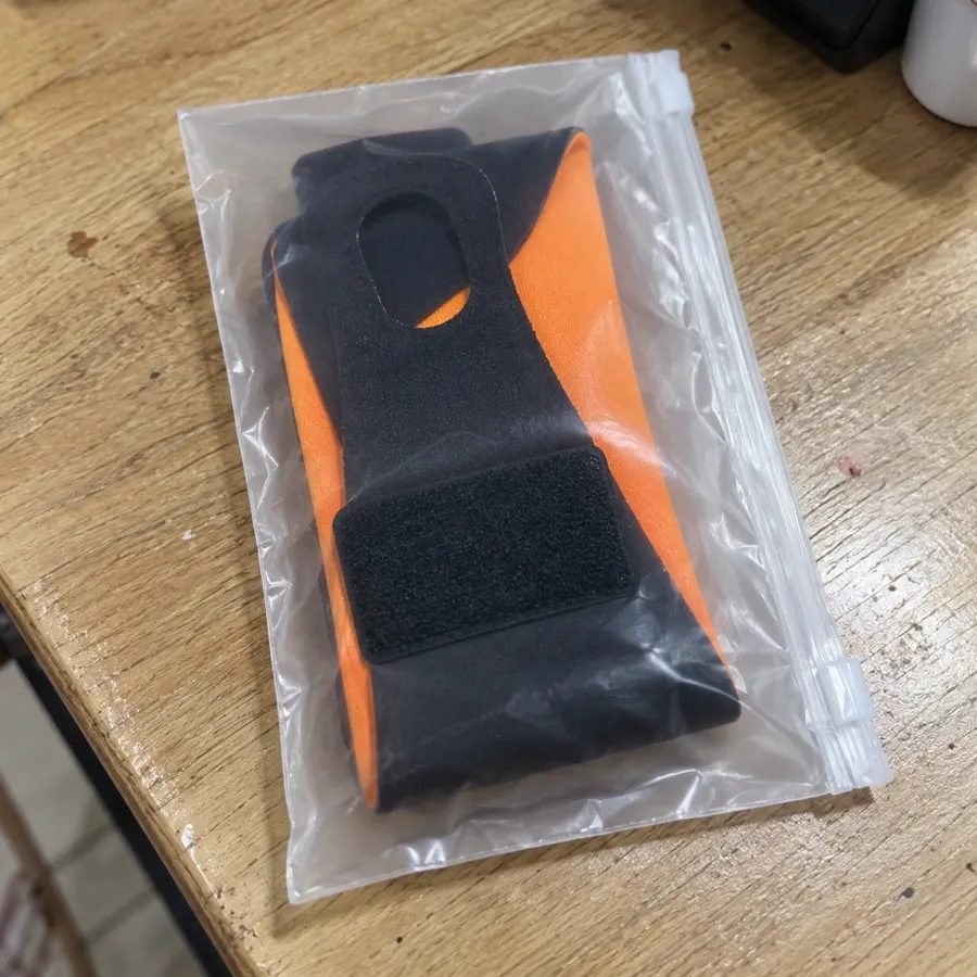 Customer photo of the SmashKick brace